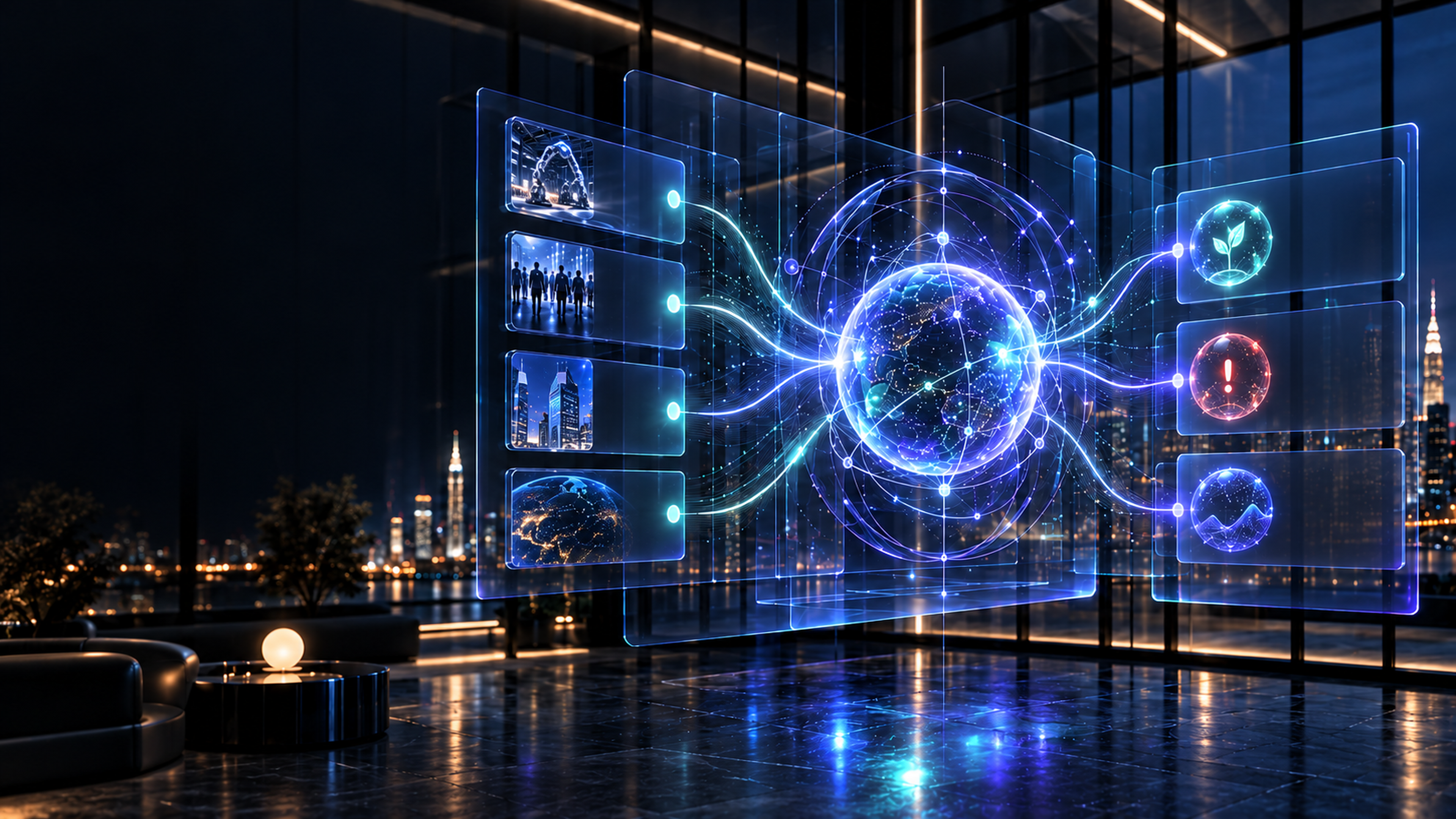 Command layer connecting business operations, customers, finance and market signals.